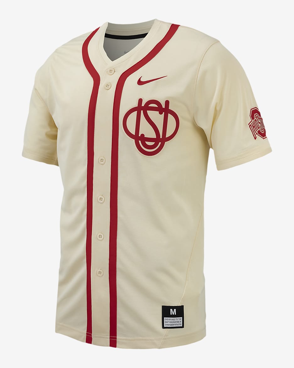 Ohio State Men s Nike College Replica Baseball Jersey